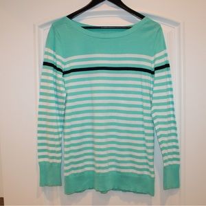 Nautica mint green/white striped sweater (women’s XL)